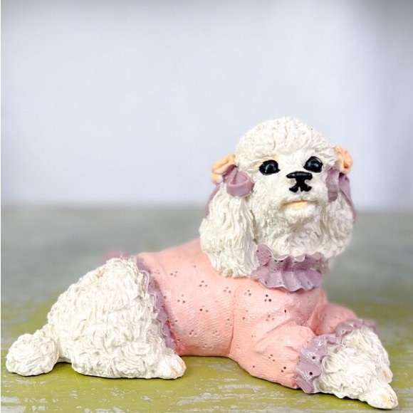 Vintage ceramic poodles figurines - Picture 2 of 2